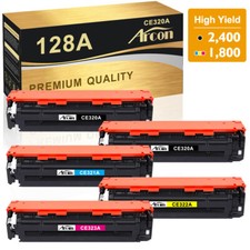 5PK CE320A CE321A CE322A CE323A 128A Toner for HP Laserjet Pro CM1415fnw CP1525n