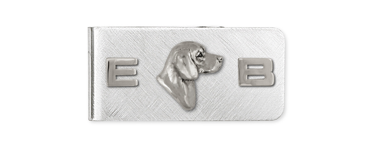 Sterling Silver Beagle Dog Money Clip Handmade Jewelry BG19-MC-image