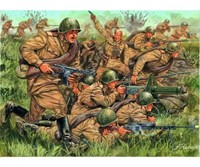 Italeri 1/72 WW2 Russische Infanterie Plastikmodellbau