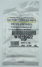 Whirlpool Dishwasher Rack Stop #W10195622 *BRAND NEW OEM*