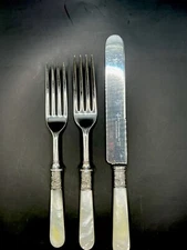 WM Rogers Mfg Co 12 Mother of Pearl 24 piece Hartford, Connecticut 