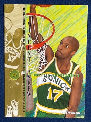 1995-96 FLEER #175 VINCENT ASKEW (SEATTLE SUPERSONICS) BASKETBALL CARD