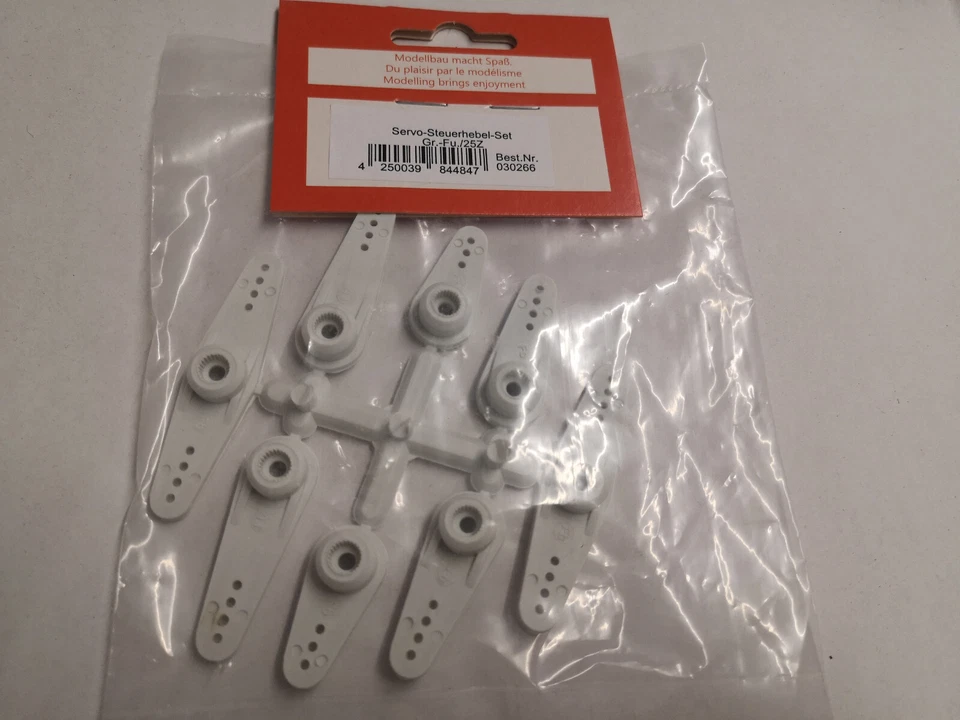 Servohebel Set (8 Stück) Typ Gr./Fut.25Z, Hitec 24Z od. JR 24Z zur Auswahl: - Bild 2 von 4
