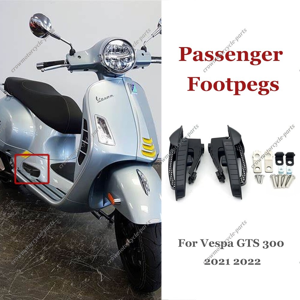 For Vespa GTS 300 2021 2022 Footrest Rear Passenger Footpegs Mount