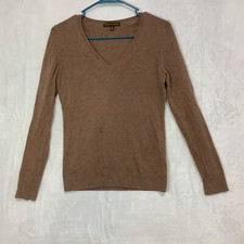 100 Merino Cashmere Premium Pullover Sweater Size small Woman's V Neck