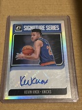 2018-19 Panini Donruss Optic Kevin Knox Signature Series Silver Prizm Rookie NYK