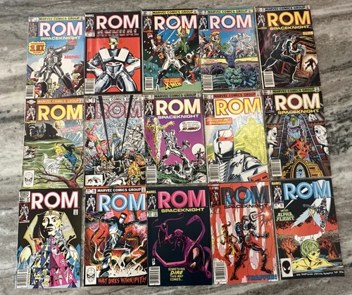 ROM SPACE KNIGHT L0T 33  AND 4 ANNUALS MARVEL COMICS WITH FIRST AND LAST ISSUES