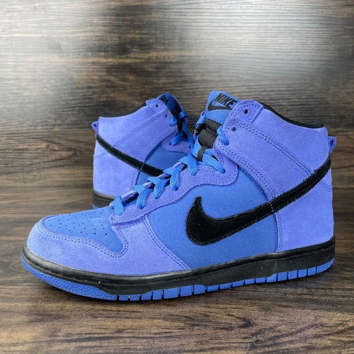 nike dunk high blue suede