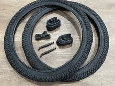 20X1.95 BMX BLACK PERFORMER BICYCLE TIRES TUBES LINERS BICYCLE 20" 1PAIR NEW