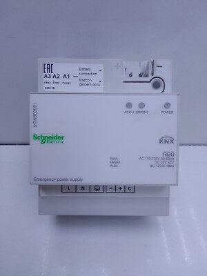 SCHNEIDER ELECTRIC MTN683901 REG AC 110-230V 50-60Hz EMERGENCY POWER SUPPLY