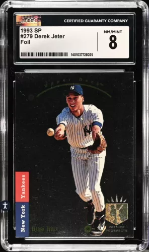 1993 Upper Deck SP Foil Rookie #279 DEREK JETER CGC 8 NM-MT