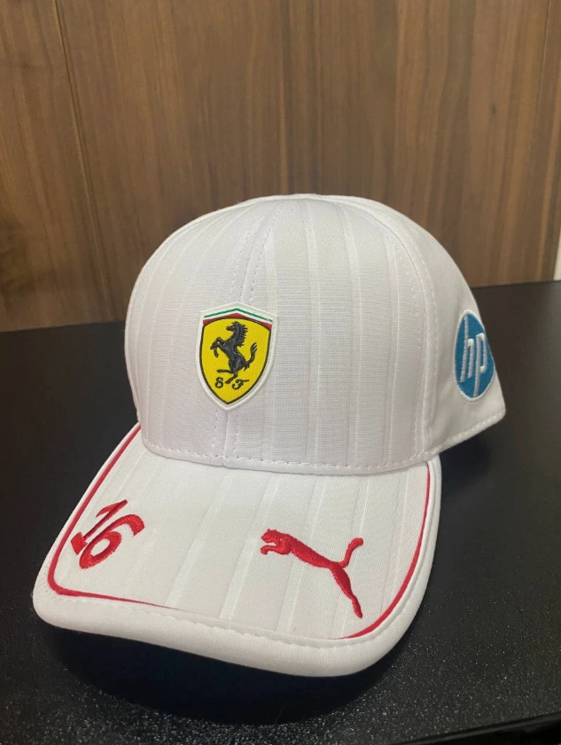 Scuderia Ferrari F1 Team PUMA Charles Leclerc 2026 White Hat Adult