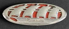 PLYMOUTH AMERICAN AUTOMOBILE VINTAGE USA HECKFENDER AUTO KOFFERRAUM BOOT BADGE EMBLEM