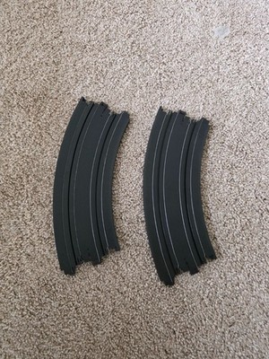 Aurora AFX Tomy - 12'' Radius - 1/8 Circle Curve Track - Set of two unused track.
