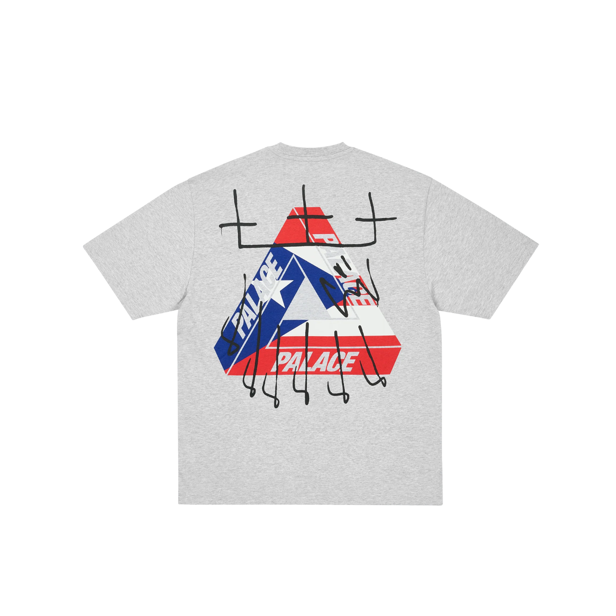 Palace King Tri-Ferg Puerto Rico Gray Tee XL IN HAND | eBay