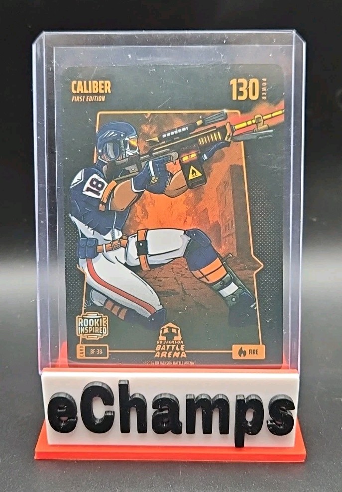 Bo Jackson Battle Arena Battlefoil Fire Caliber #BF-38 Caleb Williams