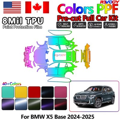 Color Precut PPF Paint Protection Film For BMW X5 Base 2024-2026 8.5mil TPU