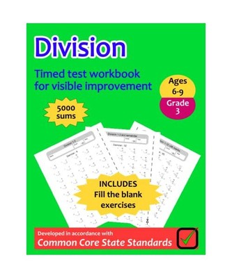 Division Workbook Grade 3: Math Workbook for Homeschooling with 100 Exercises of