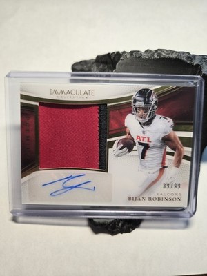 Panini 2025 Immaculate Bijan Robinson Premium Patch Auto #PPA-BRN 39/99 Falcons