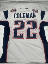 Justin Coleman Autographed New England Patriots Jersey JSA NFL