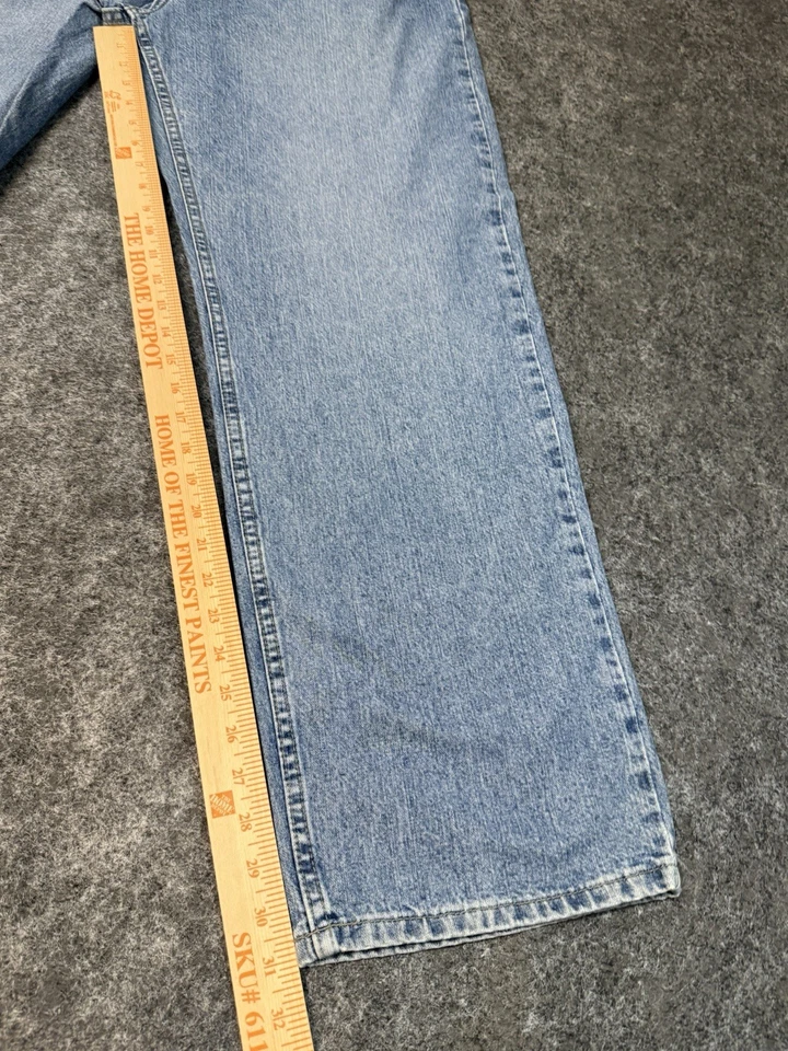 Pantalones de mezclilla Axist vintage nuevos para hombre azules 36x32 calce suelto holgados ligeros cónicos precio de venta sugerido por el fabricante $55 Foto 2 de 4