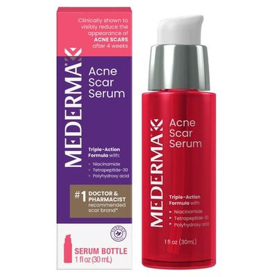 Acne Scar Serum Triple Action Niacinamide 1 Fl. Oz Mederma Formula