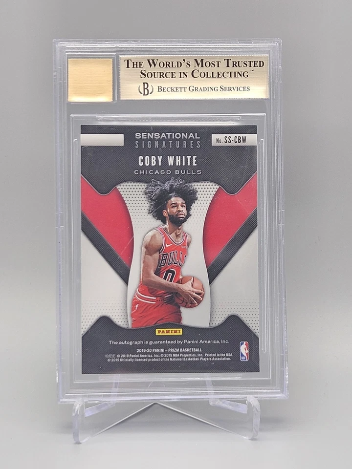 Prizm Coby White Rookie RC 2019-20 firmas automático BGS gema como nuevo 9,5 automático 10 Foto 2 de 2