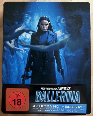 FROM THE WORLD OF JOHN WICK: BALLERINA STEELBOOK COVER B 4K UHD+BLU RAY NEU OOP