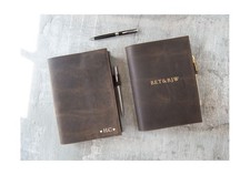 Life Arts Personalised Enya Handmade Full Grain Leather Refillable Journal A5