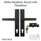 Dallas Contemporary Lever Handle, Keyed Active with Thumbturn,  M1643 / 2161N S