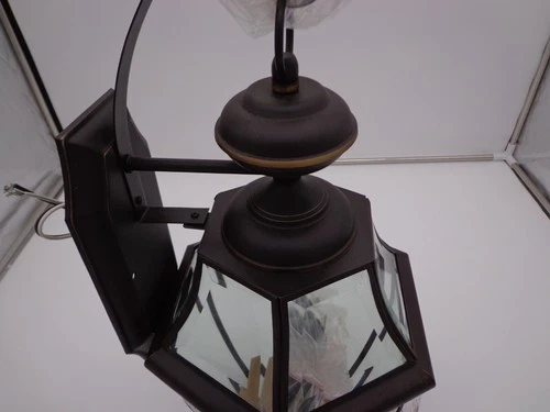 Quoizel Newbury 20" Tall outdoor Wall Sconce 2 light Medici Bronze NY8317Z - Picture 8 of 9