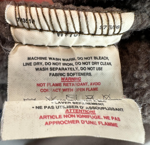 Patagonia Synchilla Cardigan Brown Medium Crop Fleece VIntage 90s Made In USA - Picture 5 of 9