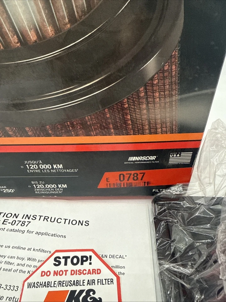 Nuevo filtro de aire K&N E-0787 para Dodge Ram 2010-2012 6,7 L diésel 2500 3500  Foto 2 de 4