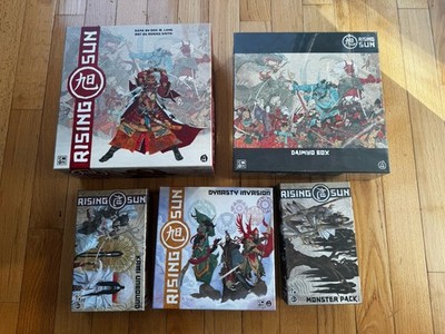 Rising Sun Kickstarter Daimyo, Monster, Kami Unbound, Dynasty Invasion, Playmat