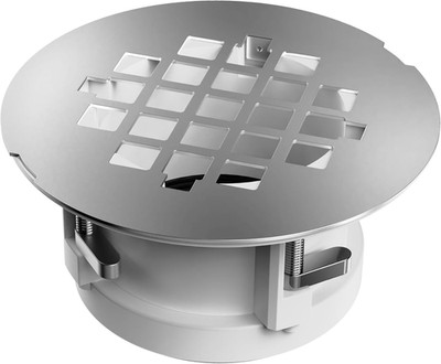 Shower Drain Replacement Kit for Fiberglass & Plastic Shower Pans, Installs from