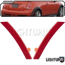 Pair LH RH Halogen Rear Red Side Marker Reflector for MINI 02-08 COOPER