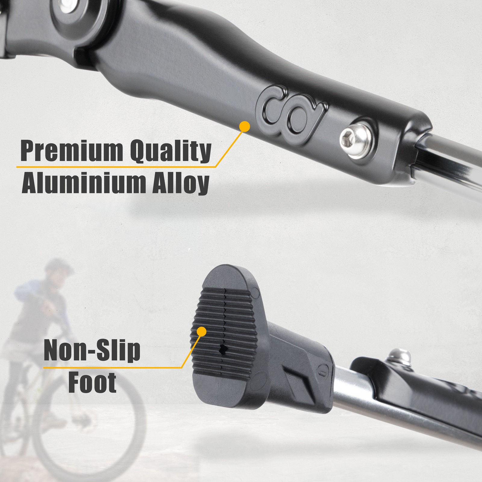CyclingDeal Adjustable Bike Kickstand Centre Mount Type 24&rdquo; to 29&rdquo; MTB Bicycle