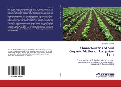 Ekaterina Filcheva | Characteristics of Soil Organic Matter of Bulgarian Soils