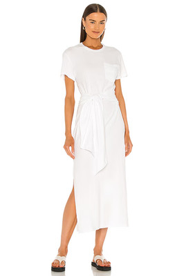 JONATHAN SIMKHAI STANDARD Sara Dress in White Short Sleeve L NWT $175