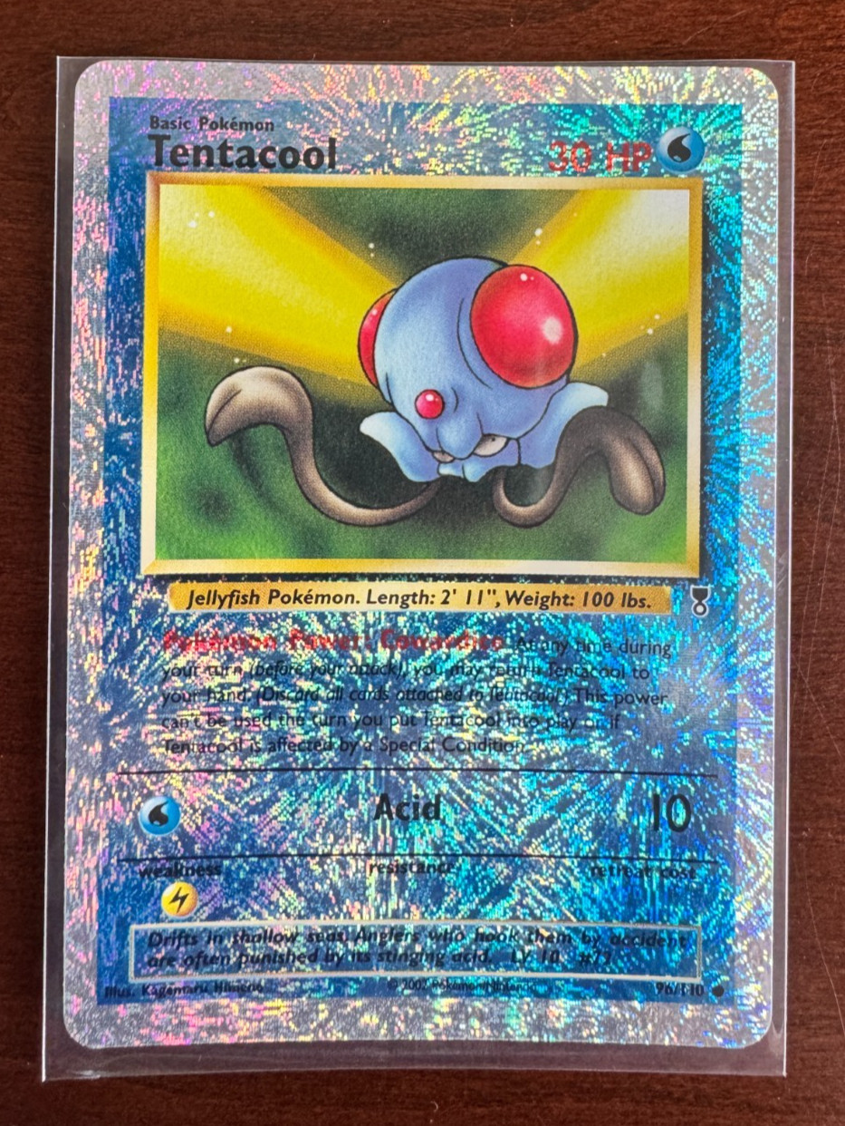 2002 Pokémon Tentacool 96/110-Reverse Holo Legendary Collection | EX/NM
