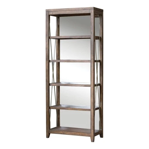 Uttermost 25434 Oak Delancey 36"W 5 Shelf Wood Shelving Unit - Picture 1 of 6