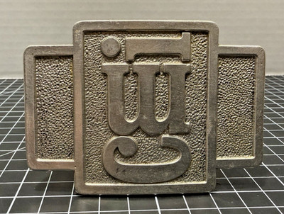 Cmi Terex Corp Oklahoma City Road Building Construction 70s Vintage Belt Buckle