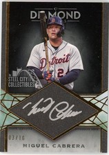 Miguel Cabrera 2022 Topps Diamond Icons Silver Ink Autograph Card #SI-MC 3/10
