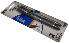 1 Pack 2 Pens INC Alias Gel Pens Comfort Grip 0.7mm Black Ink Quick Drying