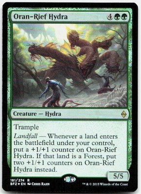 Oran-Rief Hydra NM Foil R Battle for Zendikar 181