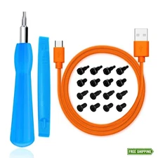 Replacement Ring Screwdriver Bit Set Blue & 20Pcs