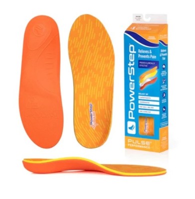 Powerstep Performance Full Length Insoles Orthotics Support Mens 11-11.5 H New