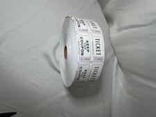 New Roll of Paper Perforated 50/50 Raffle Tickets qty 1000's