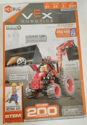 New Hex Bug Vex Robotics 200+ pieces Stem Backhoe Build Genius Construction Kit