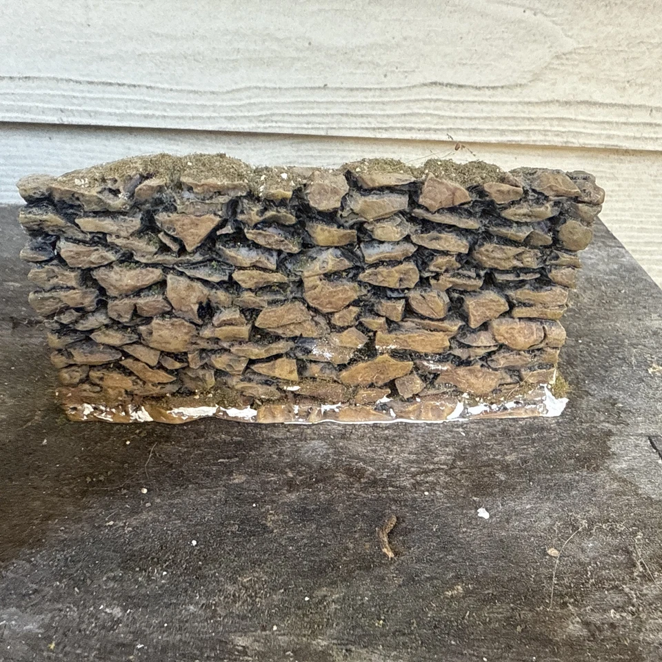 Pared de piedra de 2 piezas para soldados tamaño king y país. ¡Para diorama (SOLO PARED)!! Foto 4 de 4